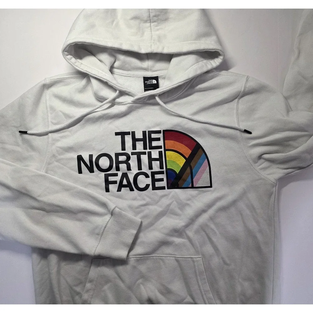 The North Face‎ Mens Size M White Long Sleeve Pullover Hoodie